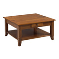 Bourbon  Coffee Table w/2 Drawers & Shelf