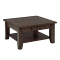 Rough Cut  Coffee Table w/2 Drawers & Shelf