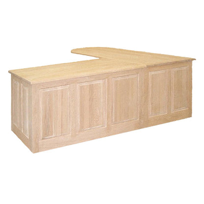 Country Lane  L-Shape Desk 53-3/4"Wx24"Dx30"H & 64"Wx30"Dx30"H