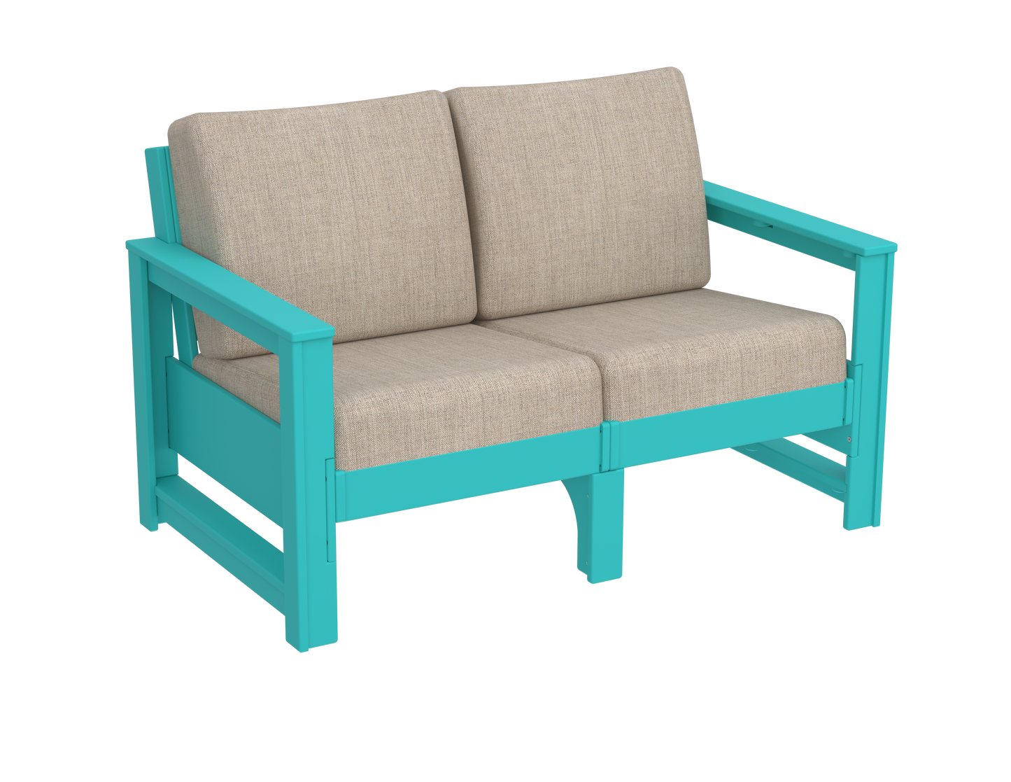 Modern Outdoor Loveseat