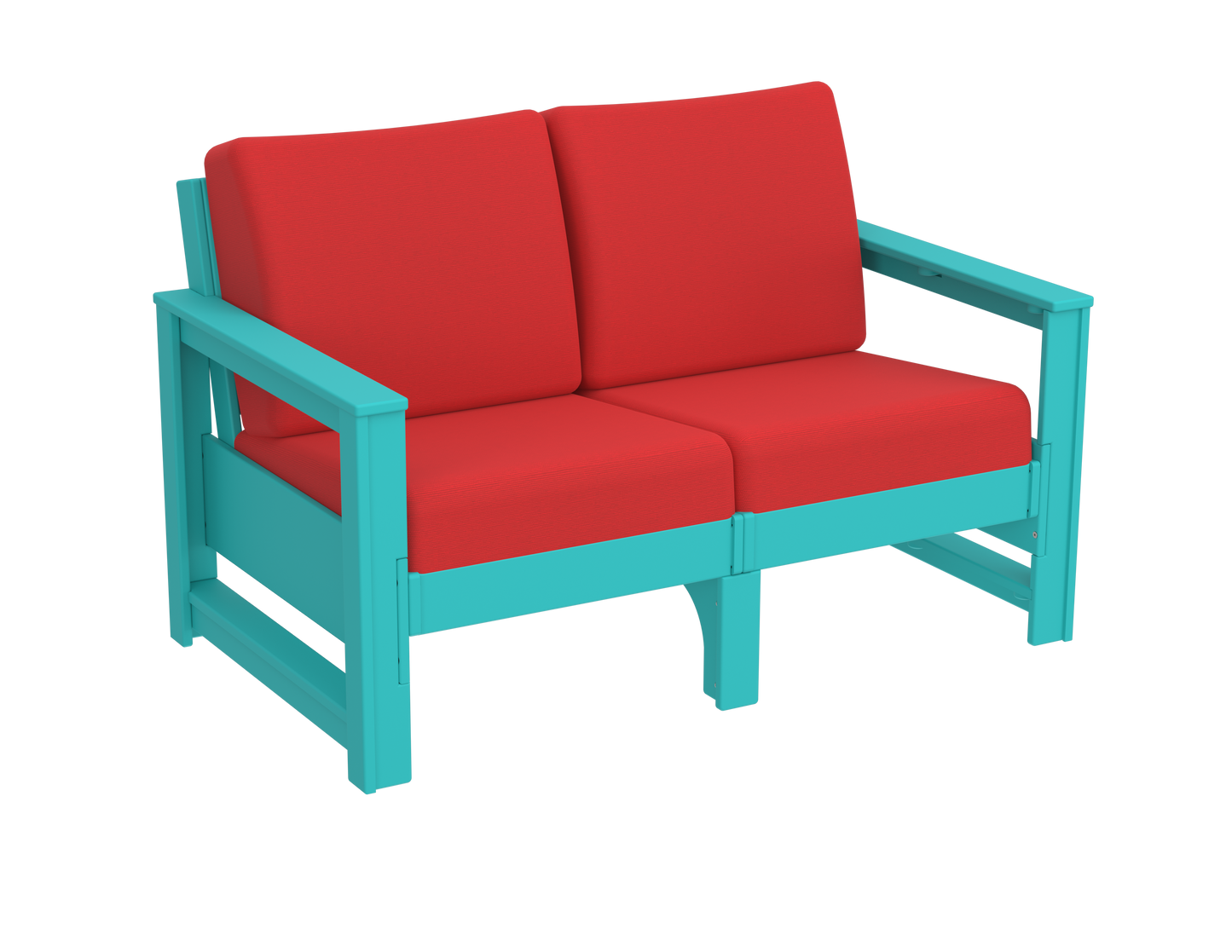 Modern Outdoor Loveseat