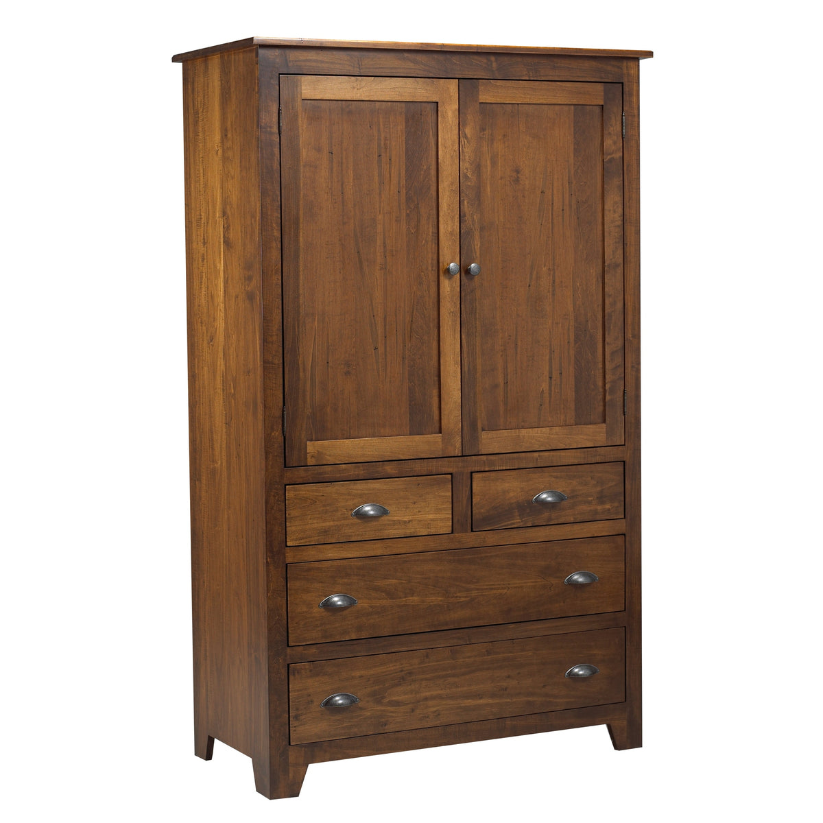 Lakeview  Large 4Drawer Plain Top Armoire 42"W