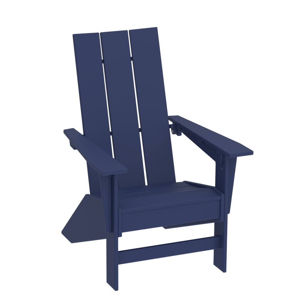Modern Outdoor Muskoka Chair — Navy Blue