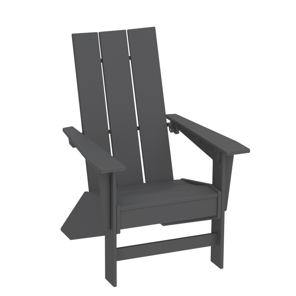 Modern Outdoor Muskoka Chair — Slate Grey