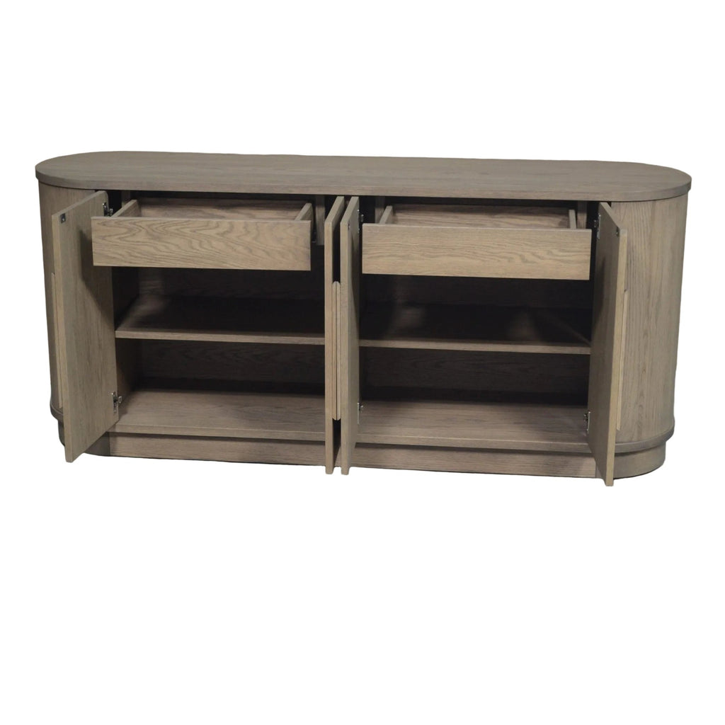 Modena sideboard 18" x 60" x 32" 4 door 2 interior drawer