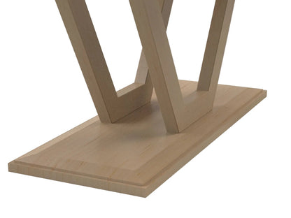 Mitered Dining Table with Open Truss Base