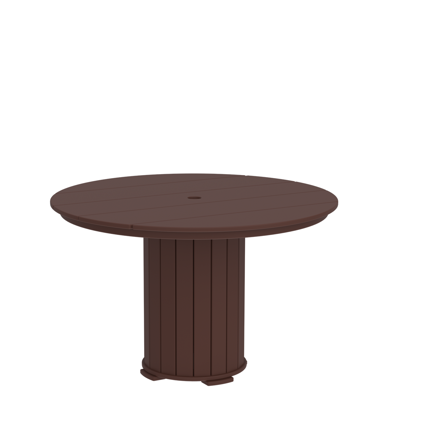 Modern Outdoor Pillar Round Dining Table 42"Wx42"Dx31"H