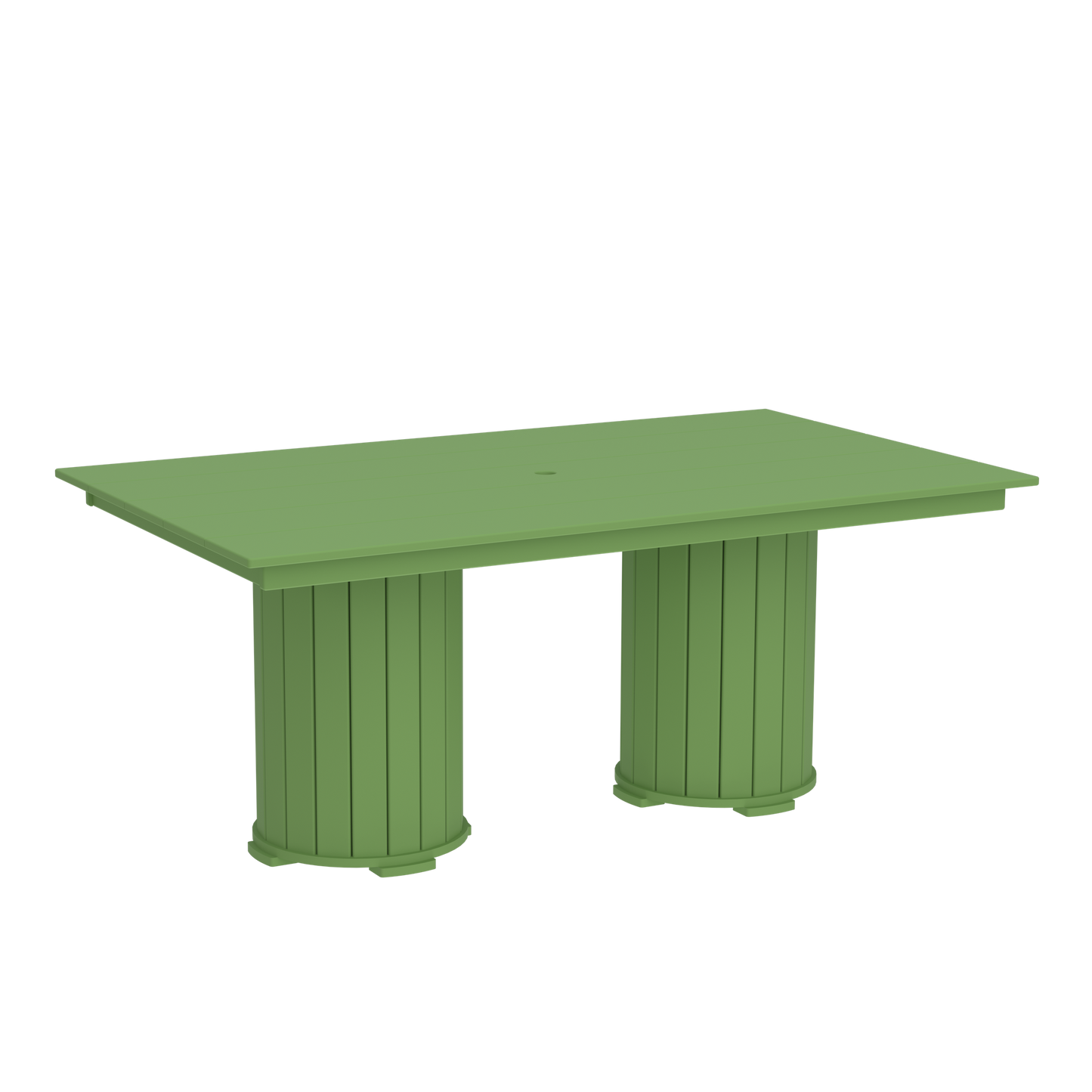 Modern Outdoor Pillar Dining Table 72"Wx42"Dx31"H