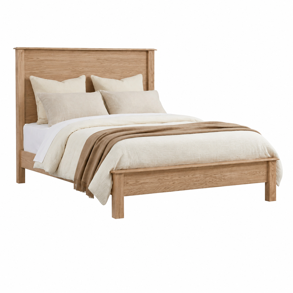 Country Lane Queen Plain Single Panel Bed