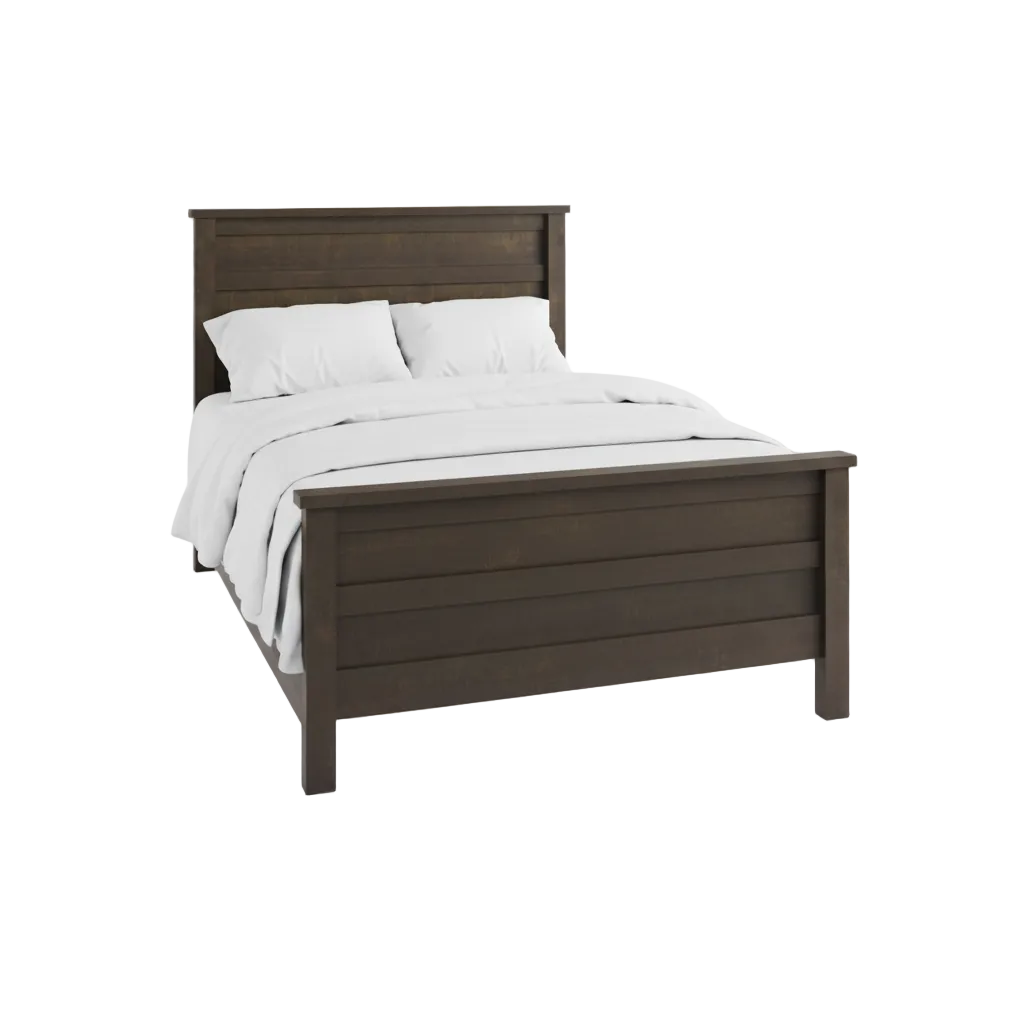Rough Sawn Queen Panel Bed