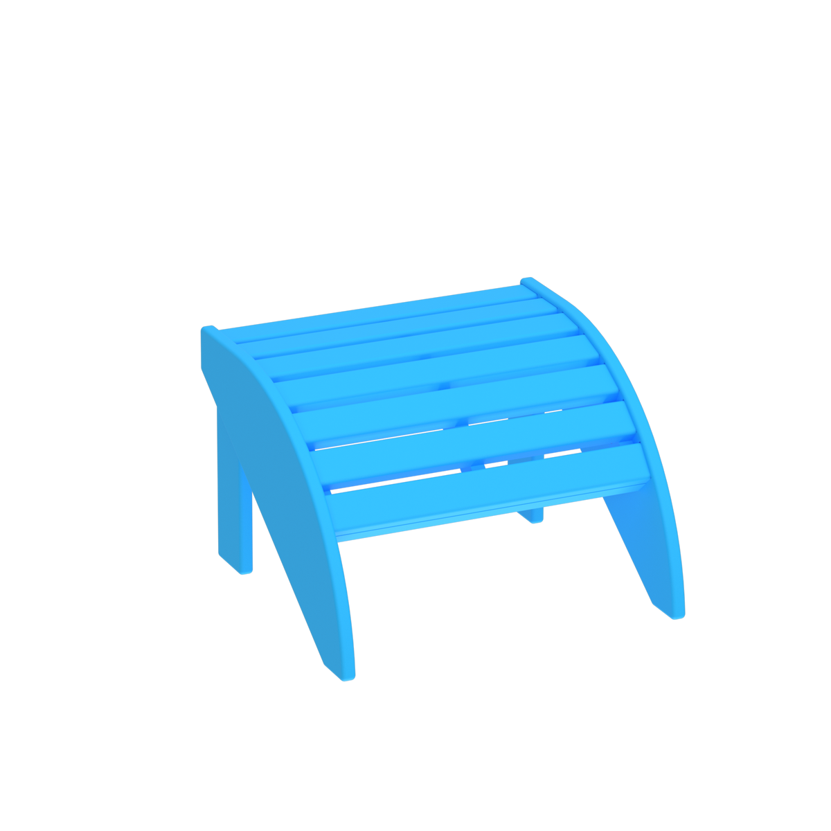 Modern Outdoor Round Muskoka Footstool