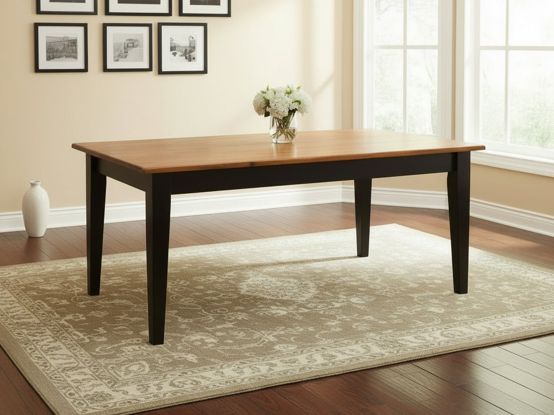 Rustic Harvest Table 42"Dx72"Wx30"H