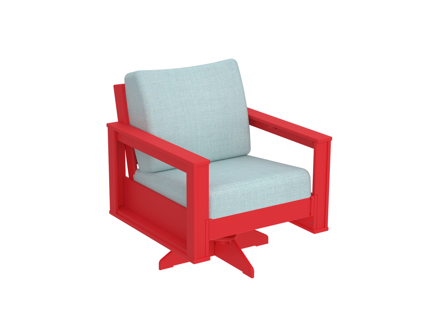 Modern Outdoor Swivel Arm Chair