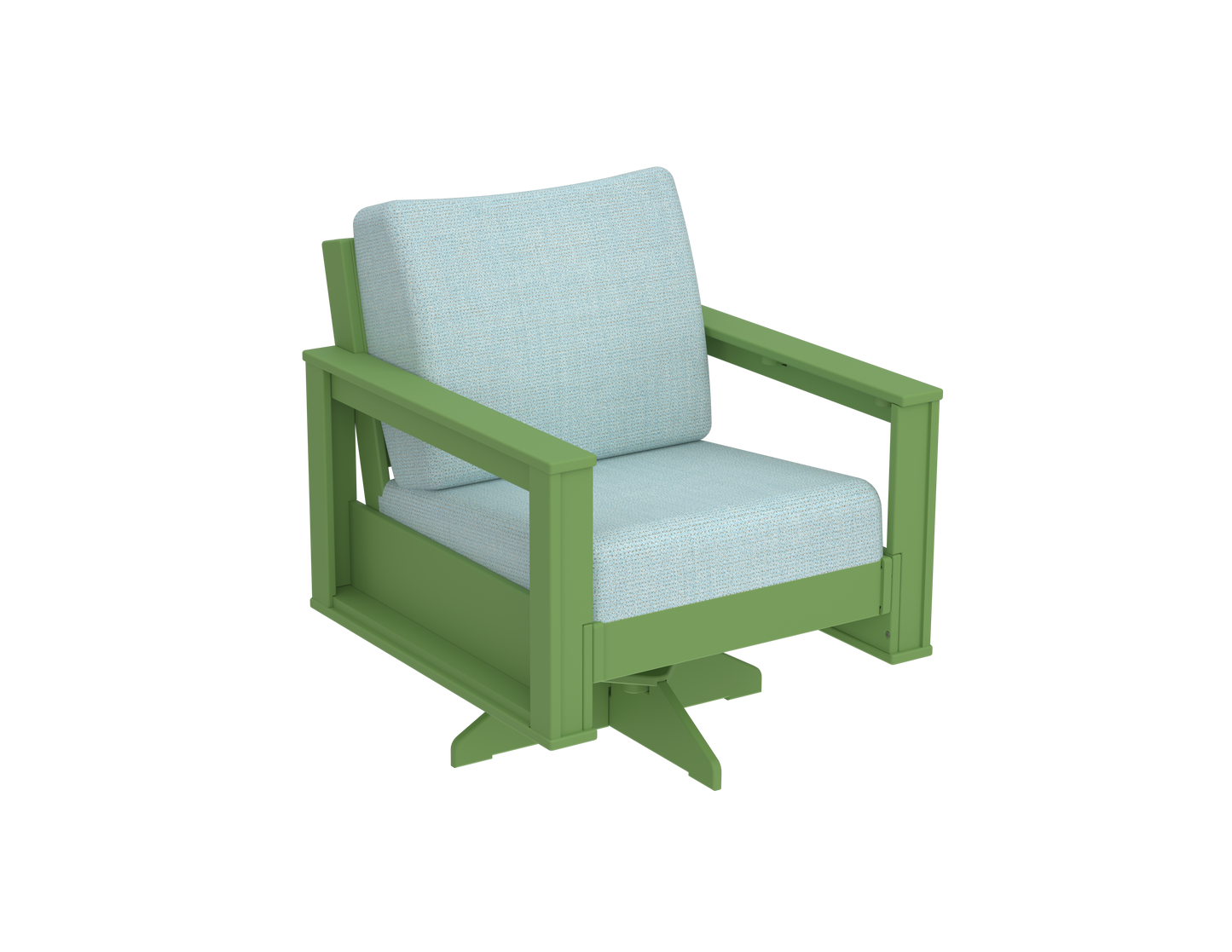 Modern Outdoor Swivel Arm Chair