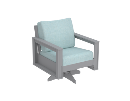 Modern Outdoor Swivel Arm Chair