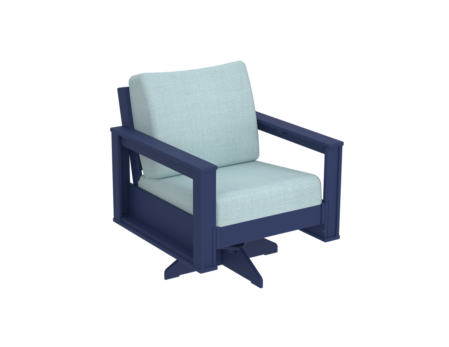 Modern Outdoor Swivel Arm Chair