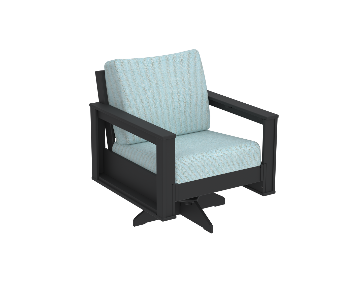 Modern Outdoor Swivel Arm Chair