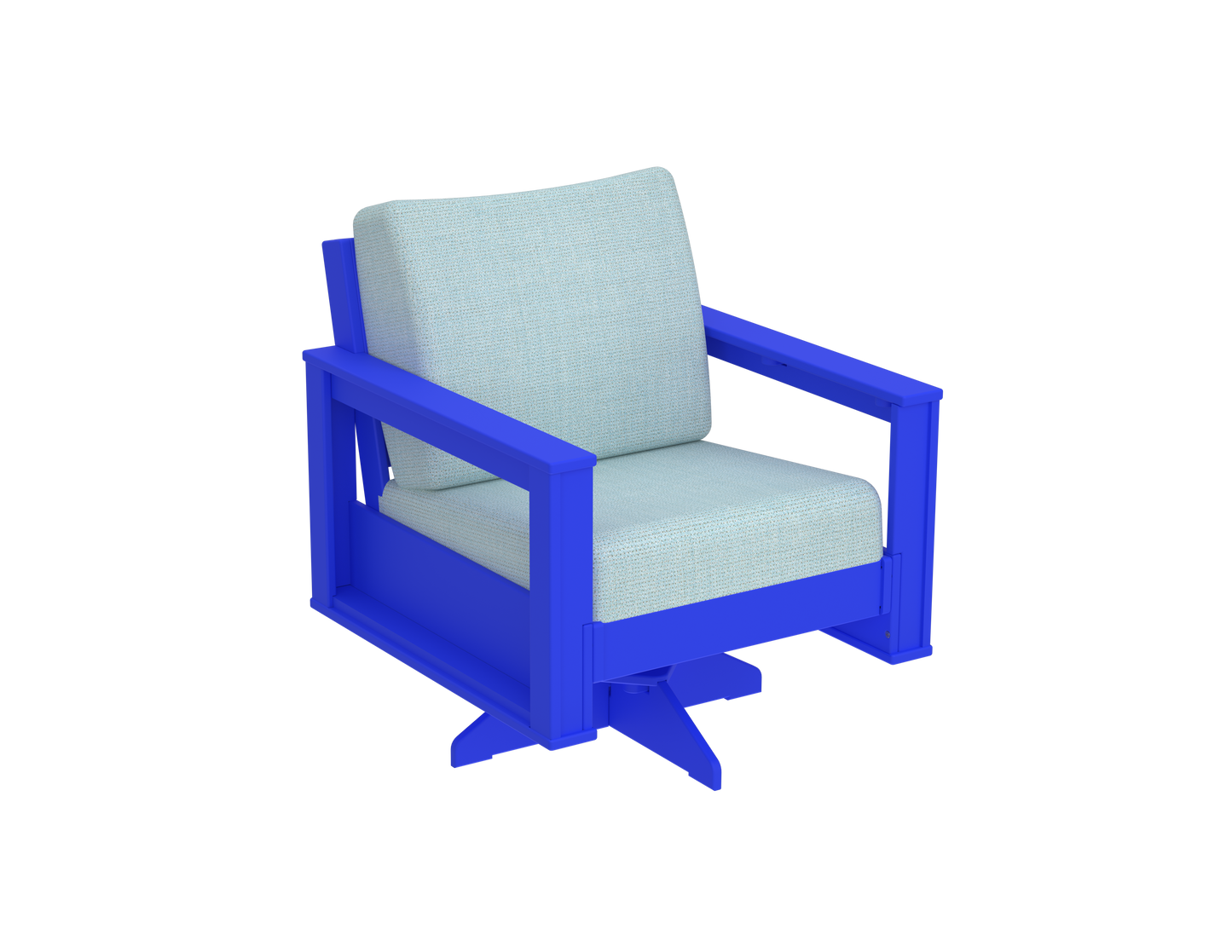 Modern Outdoor Swivel Arm Chair