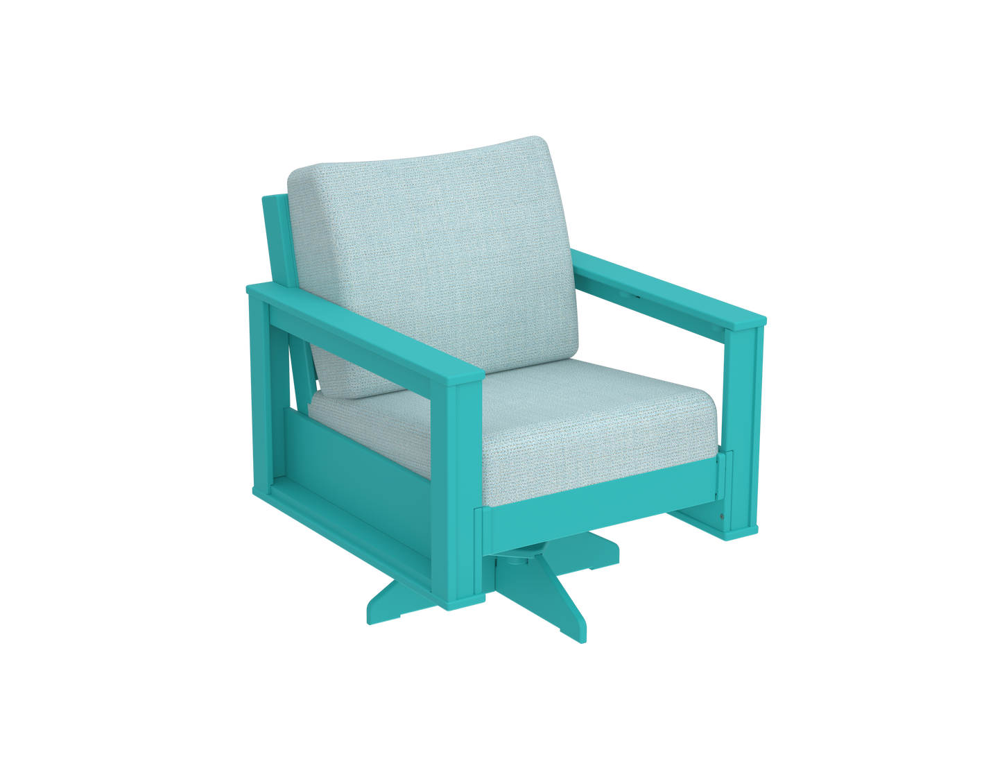 Modern Outdoor Swivel Arm Chair
