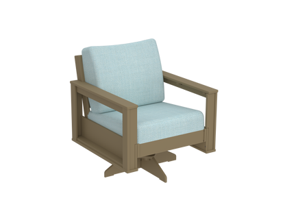 Modern Outdoor Swivel Arm Chair