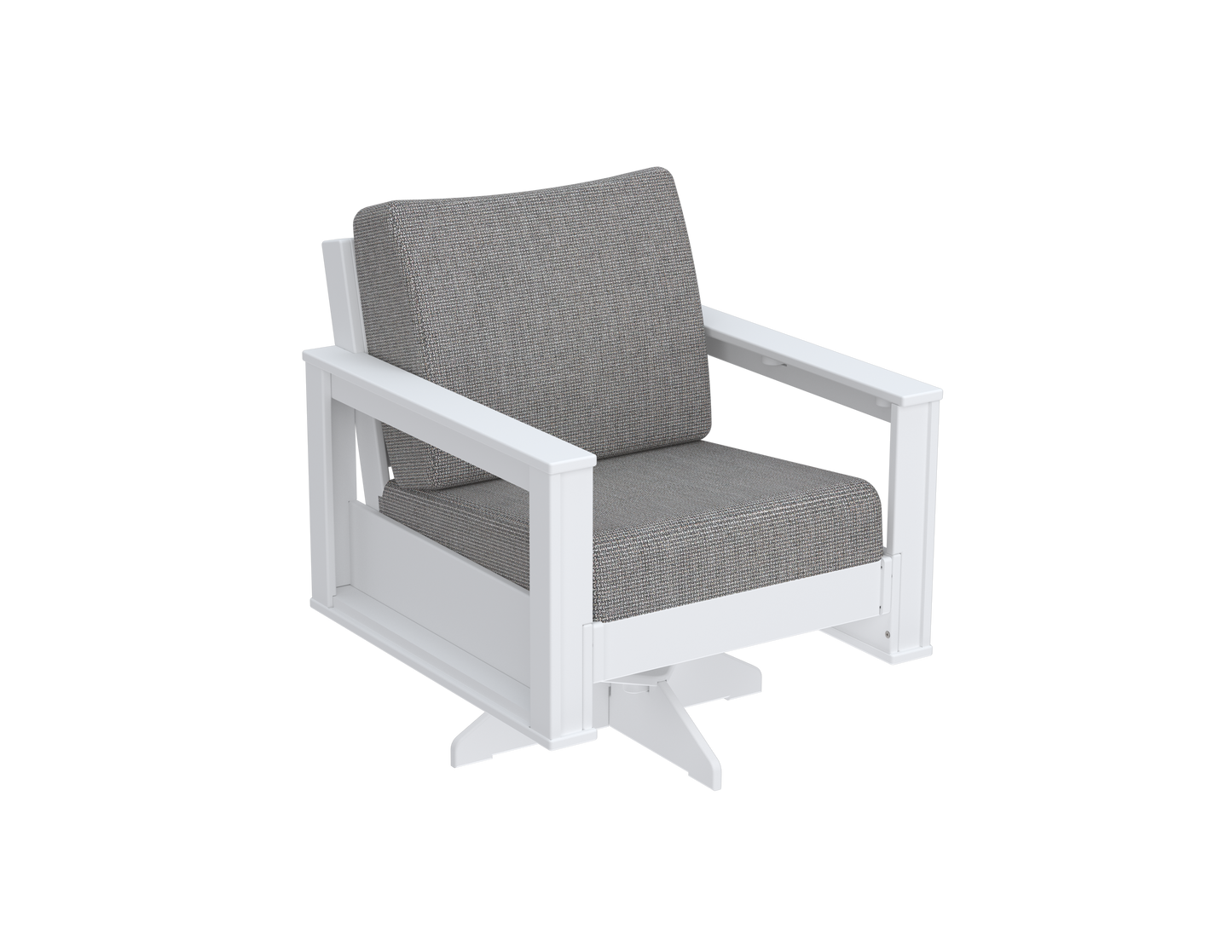 Modern Outdoor Swivel Arm Chair