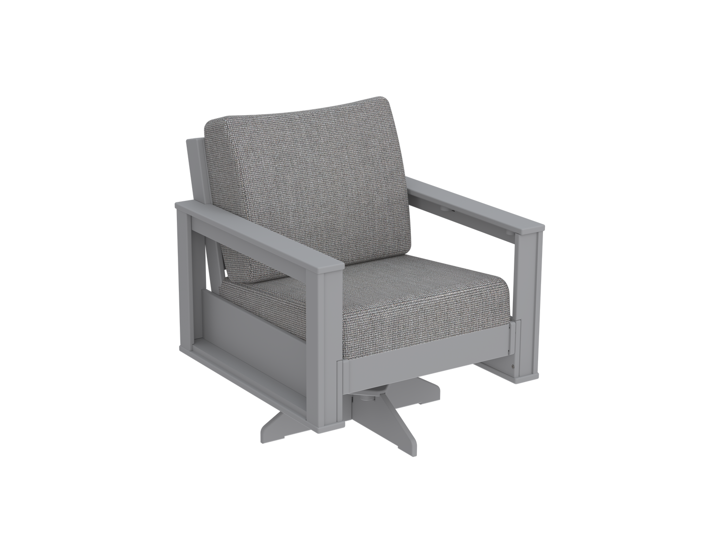 Modern Outdoor Swivel Arm Chair