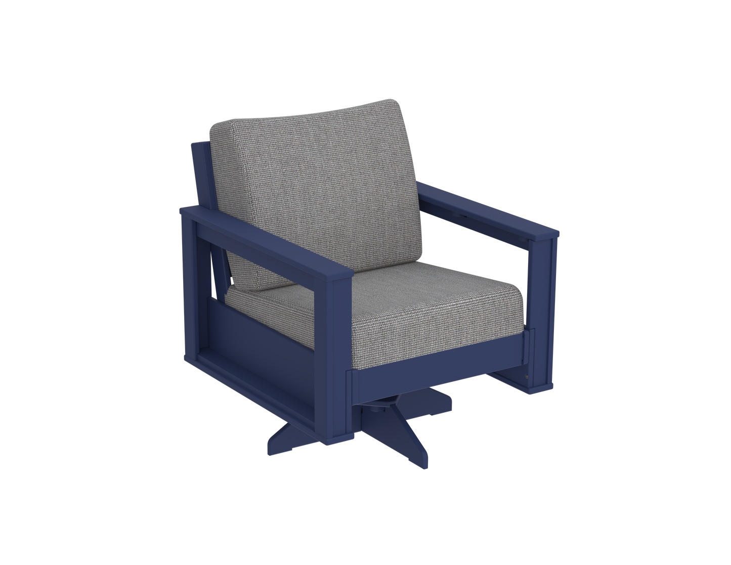 Modern Outdoor Swivel Arm Chair