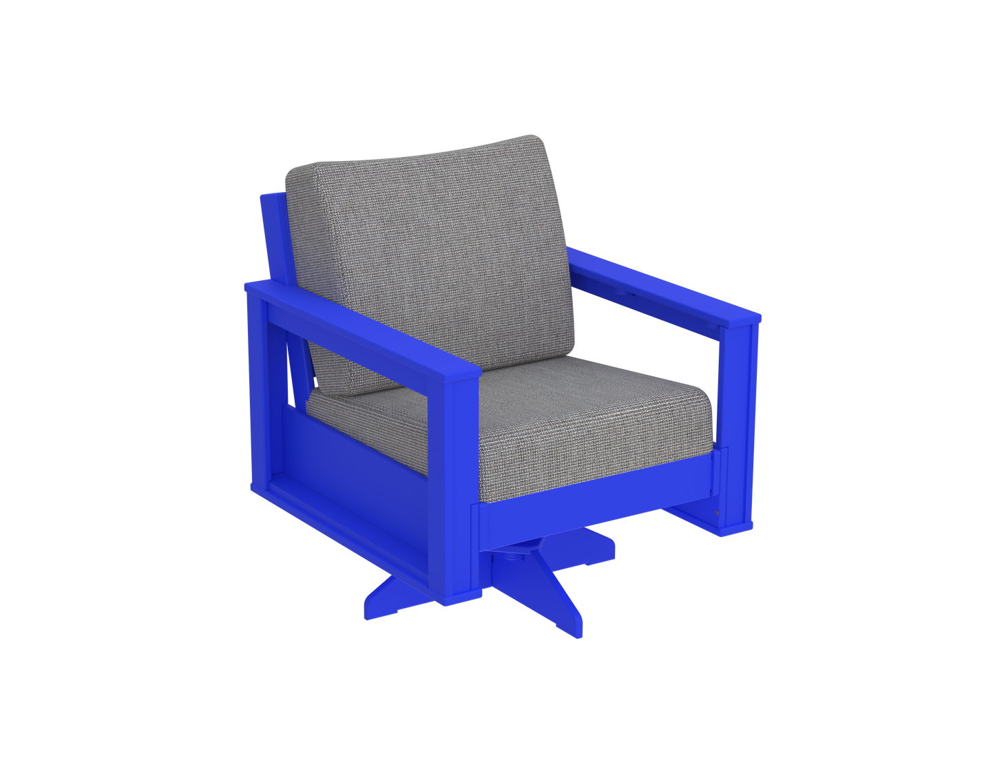 Modern Outdoor Swivel Arm Chair