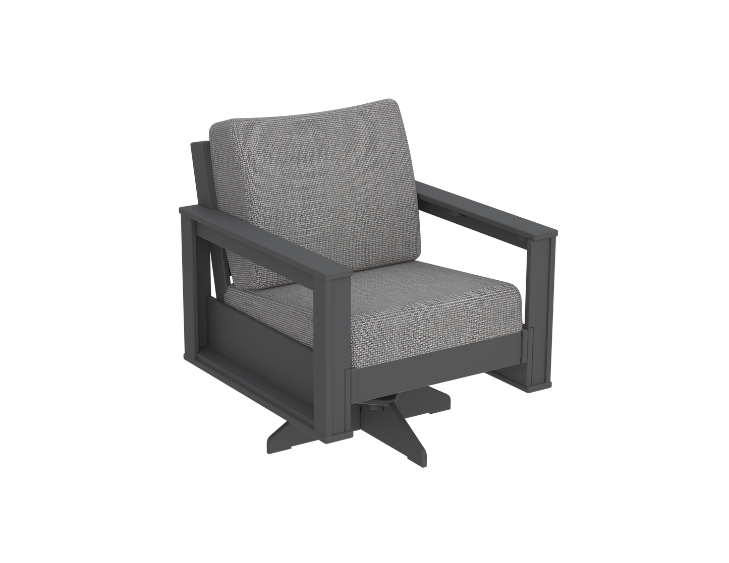 Modern Outdoor Swivel Arm Chair
