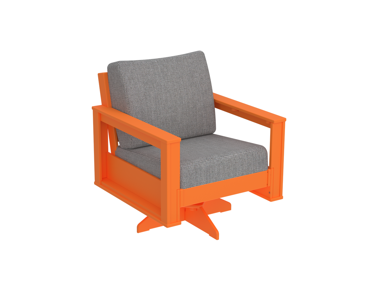 Modern Outdoor Swivel Arm Chair