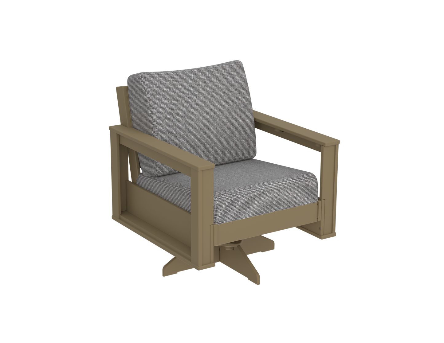 Modern Outdoor Swivel Arm Chair