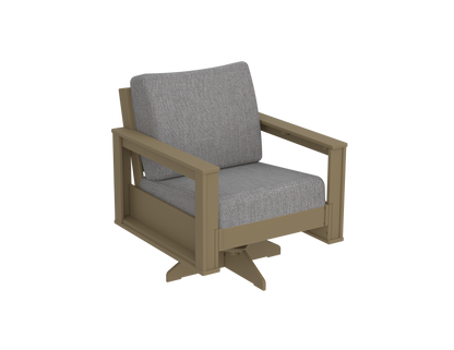 Modern Outdoor Swivel Arm Chair