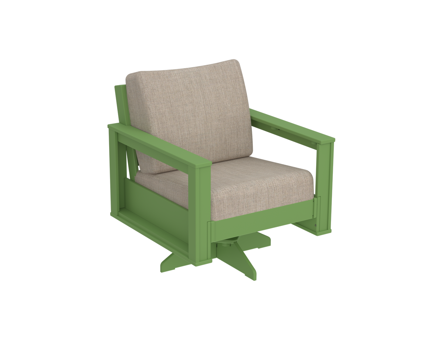 Modern Outdoor Swivel Arm Chair