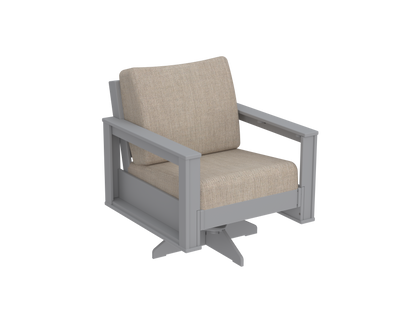 Modern Outdoor Swivel Arm Chair