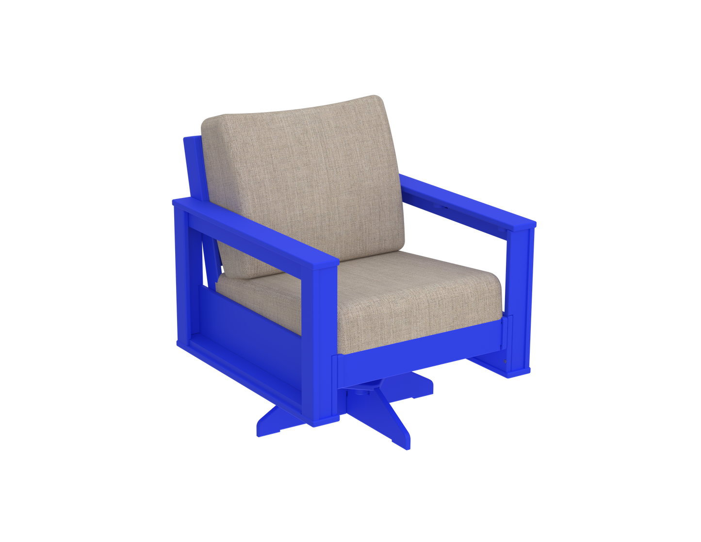 Modern Outdoor Swivel Arm Chair