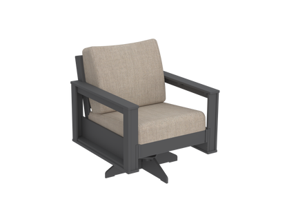 Modern Outdoor Swivel Arm Chair
