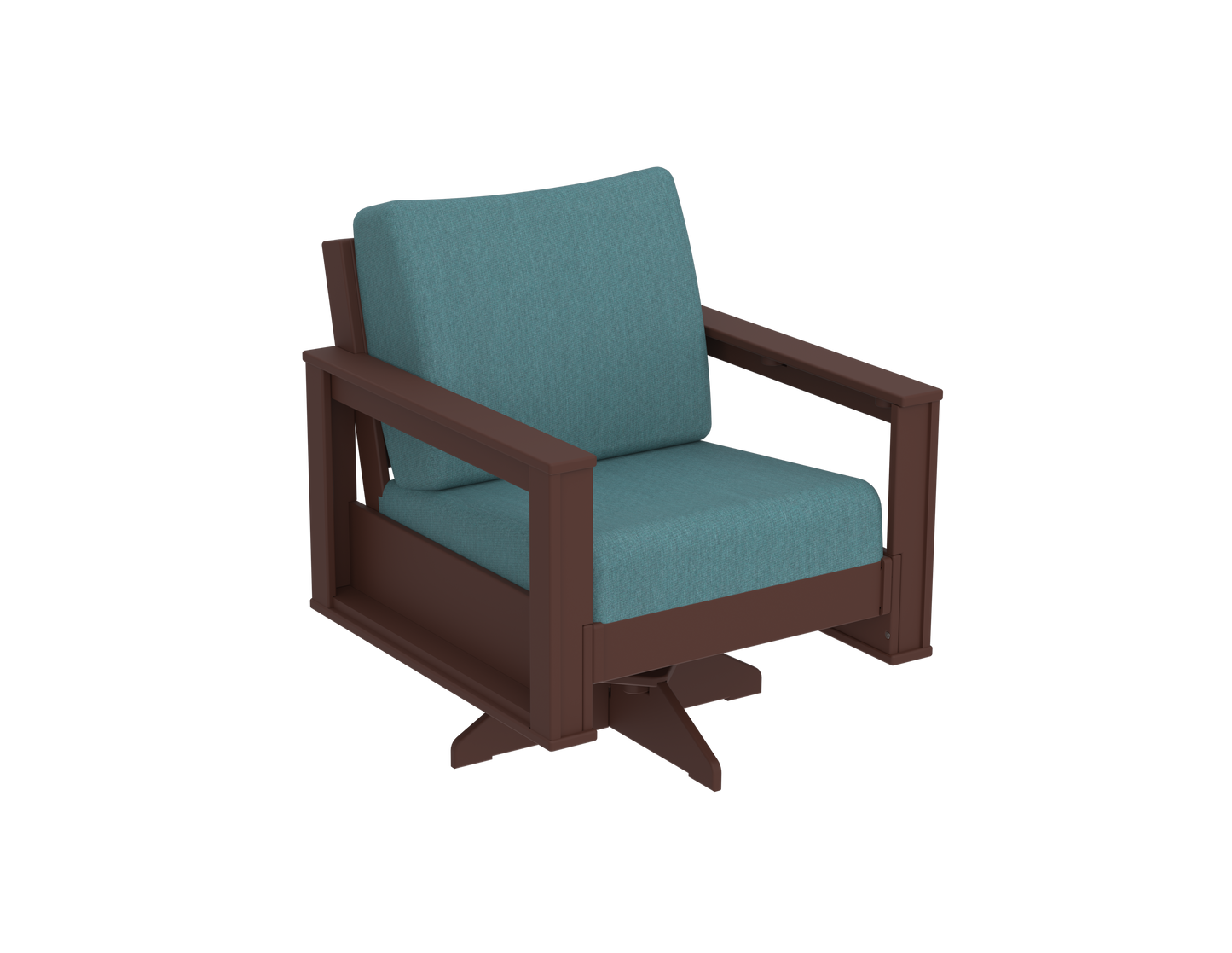Modern Outdoor Swivel Arm Chair