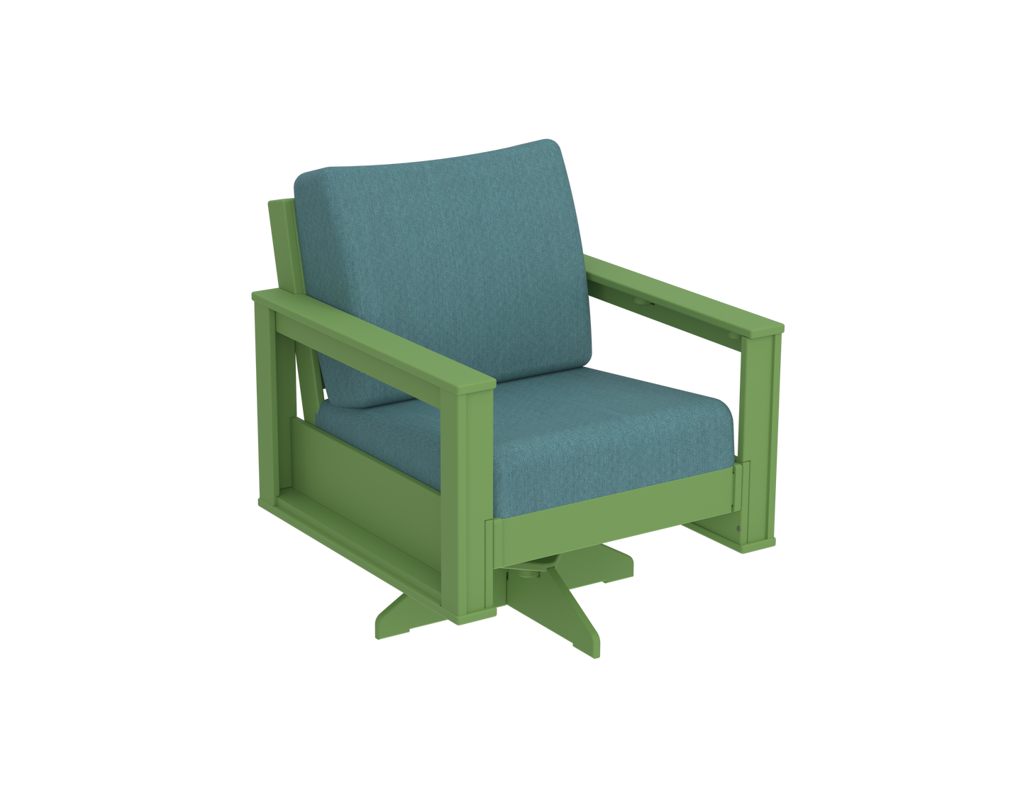 Modern Outdoor Swivel Arm Chair