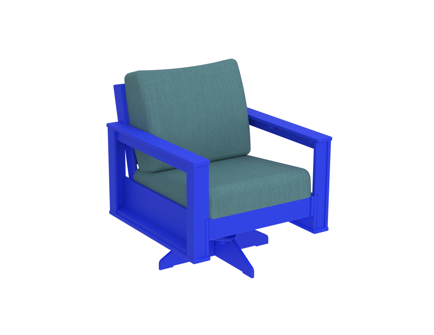 Modern Outdoor Swivel Arm Chair