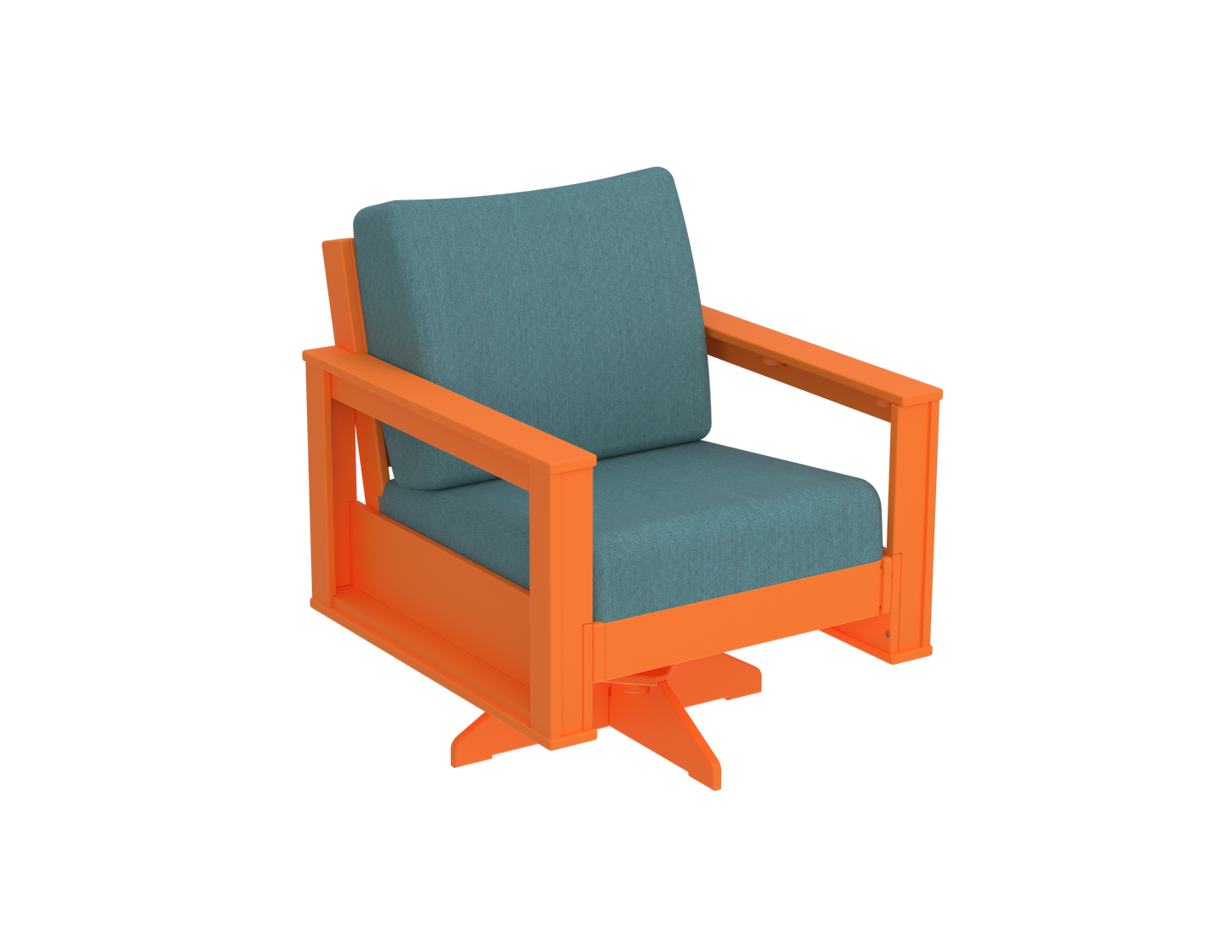 Modern Outdoor Swivel Arm Chair
