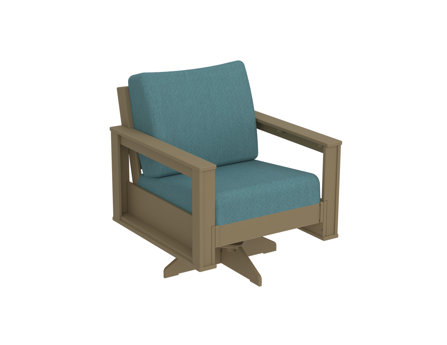 Modern Outdoor Swivel Arm Chair