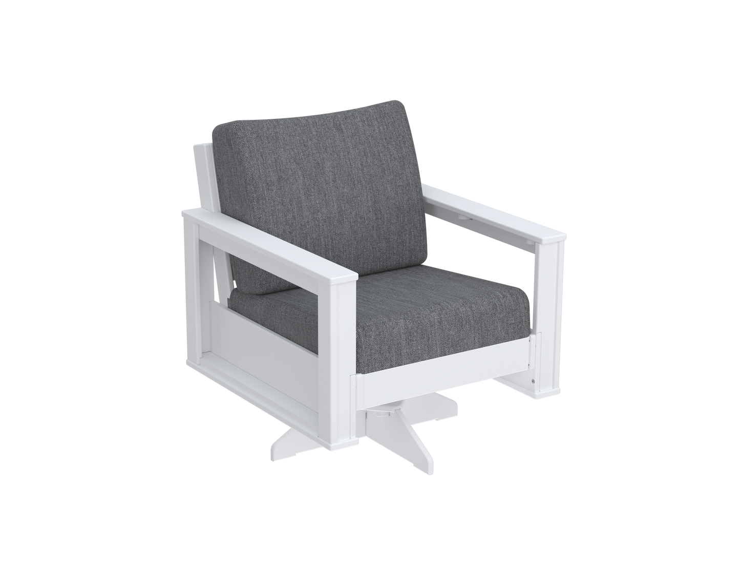 Modern Outdoor Swivel Arm Chair