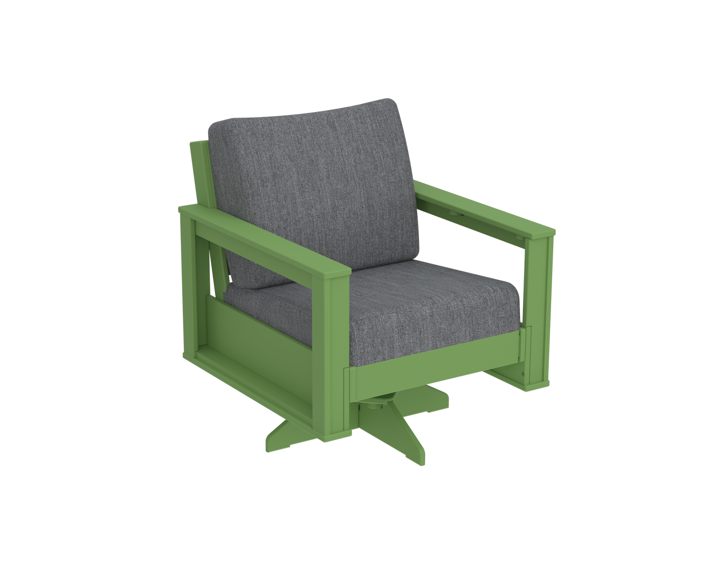 Modern Outdoor Swivel Arm Chair