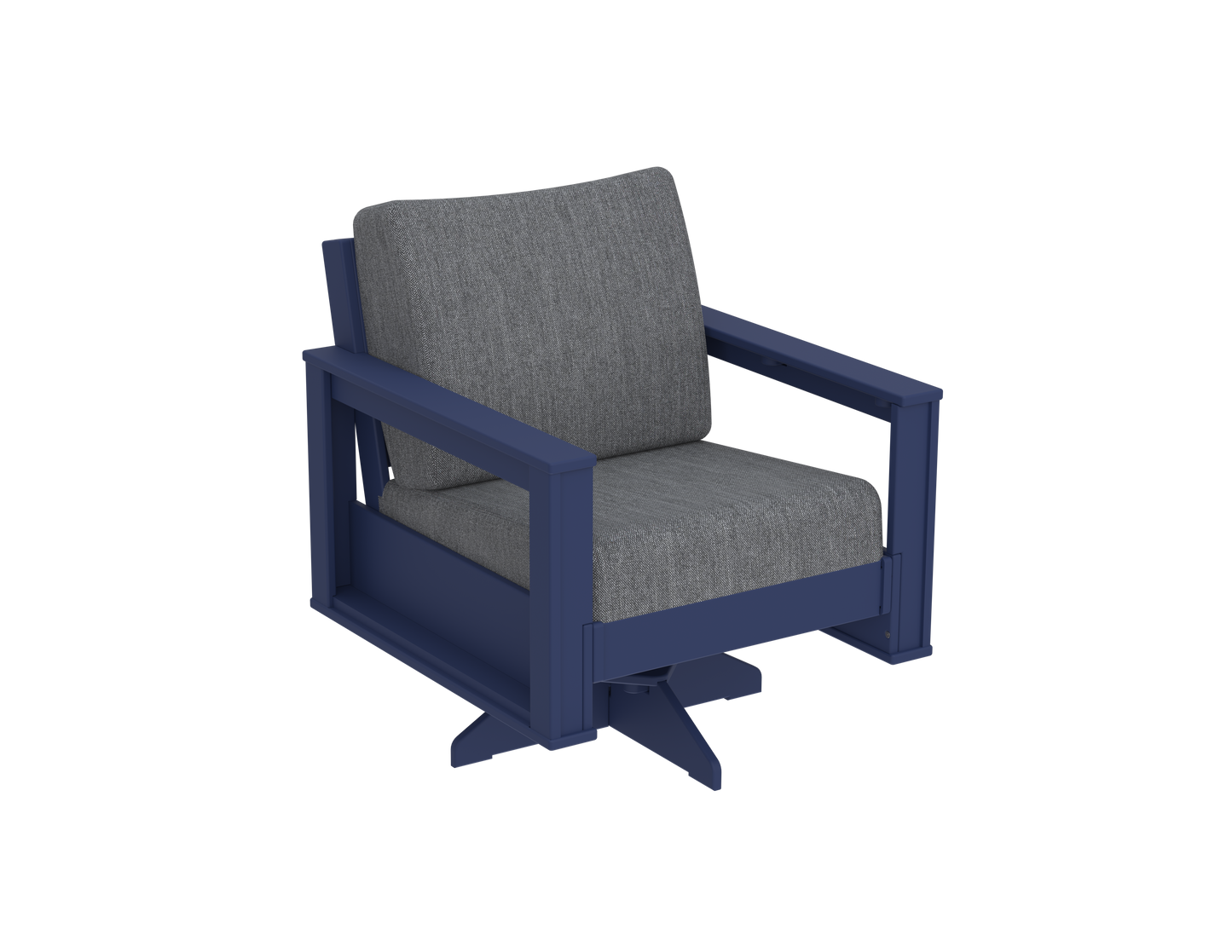 Modern Outdoor Swivel Arm Chair