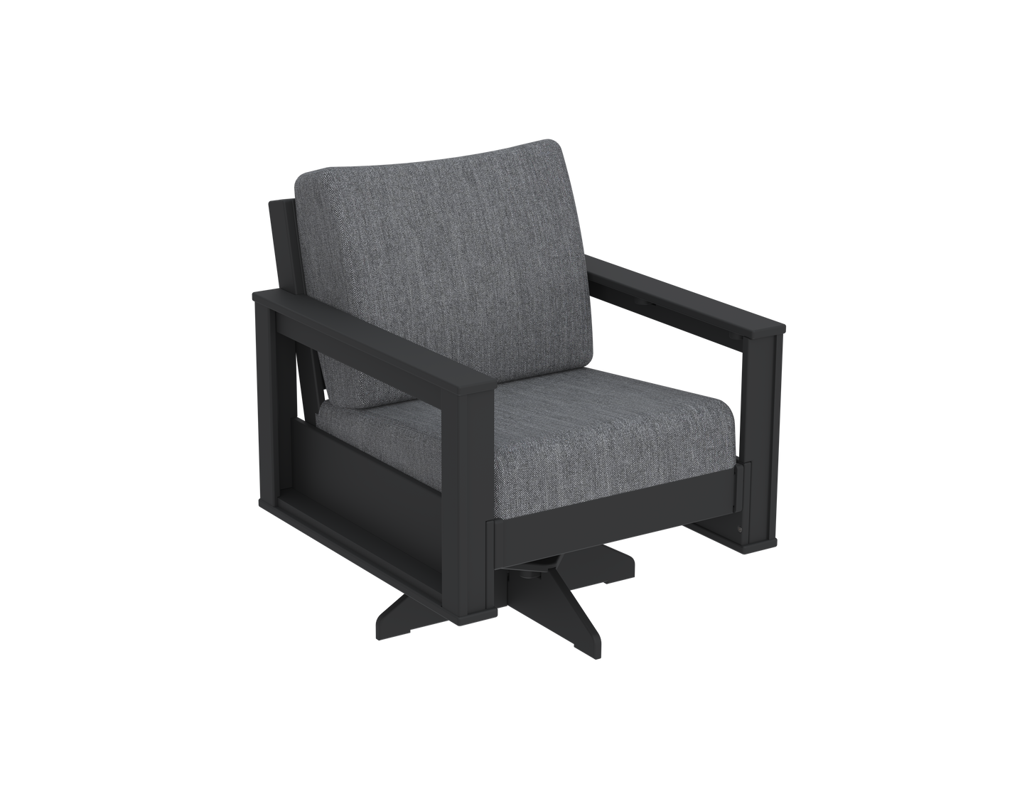 Modern Outdoor Swivel Arm Chair