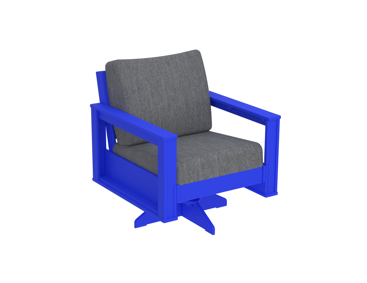 Modern Outdoor Swivel Arm Chair