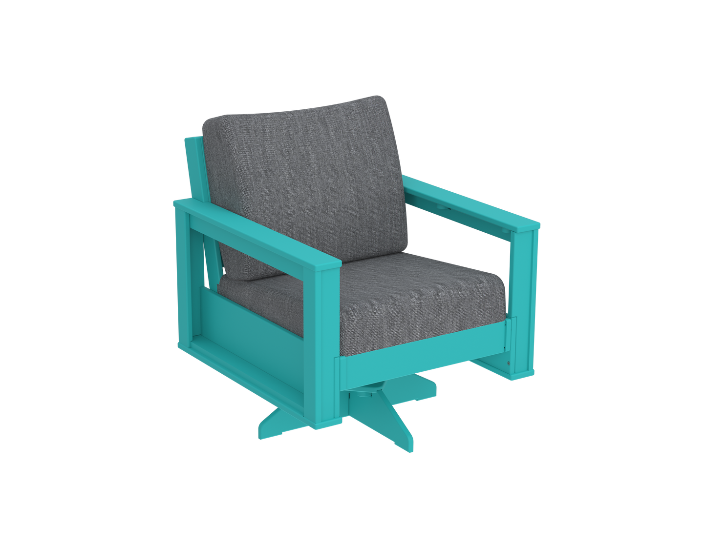 Modern Outdoor Swivel Arm Chair
