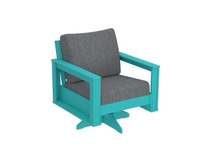 Modern Outdoor Swivel Arm Chair