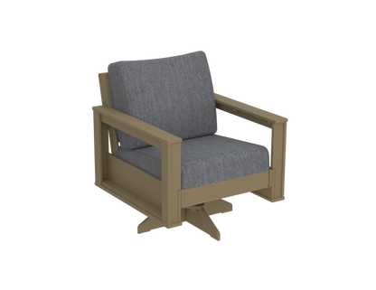 Modern Outdoor Swivel Arm Chair