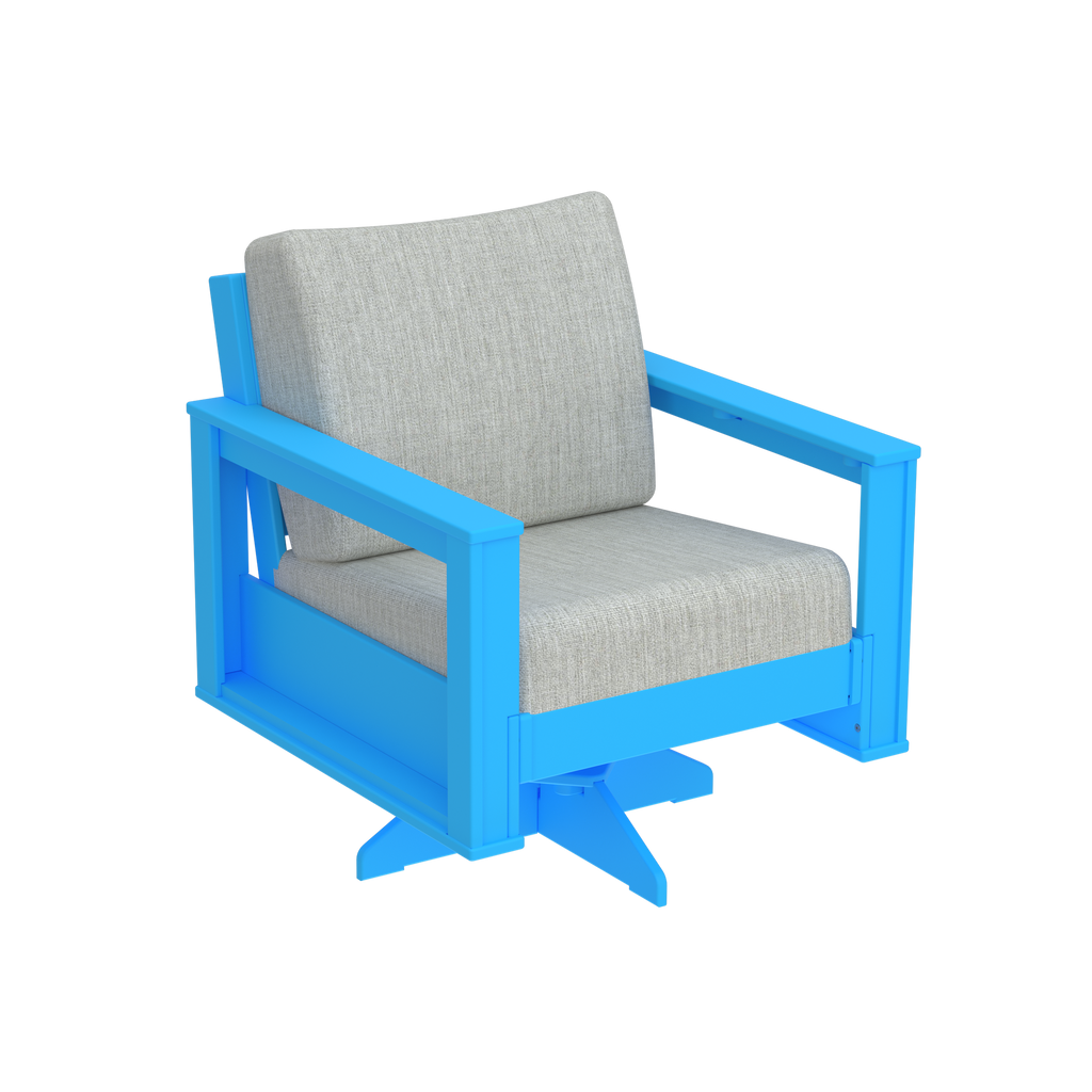 Modern Outdoor Swivel Arm Chair